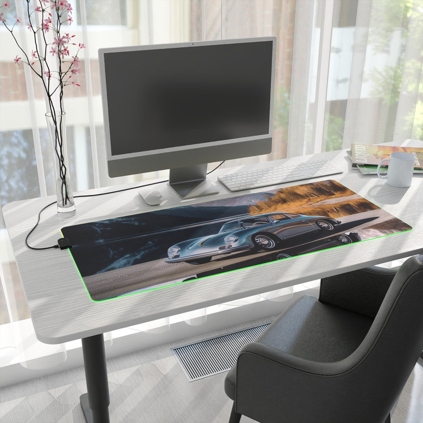 LED Gaming Mouse Pad Porsche Lake 1