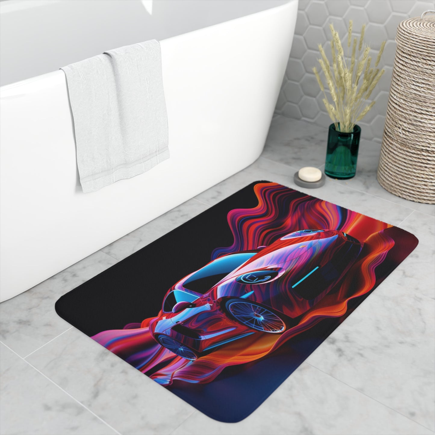 Memory Foam Bath Mat Porsche Water Fusion 4