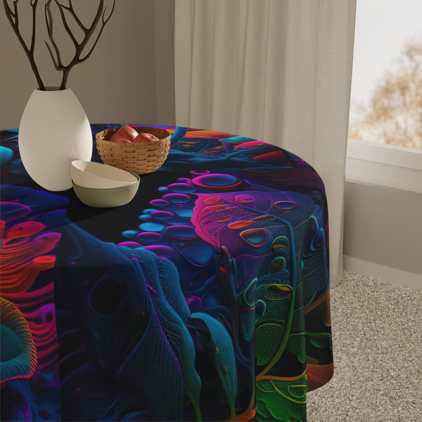 Tablecloth Macro Reef Florescent 5