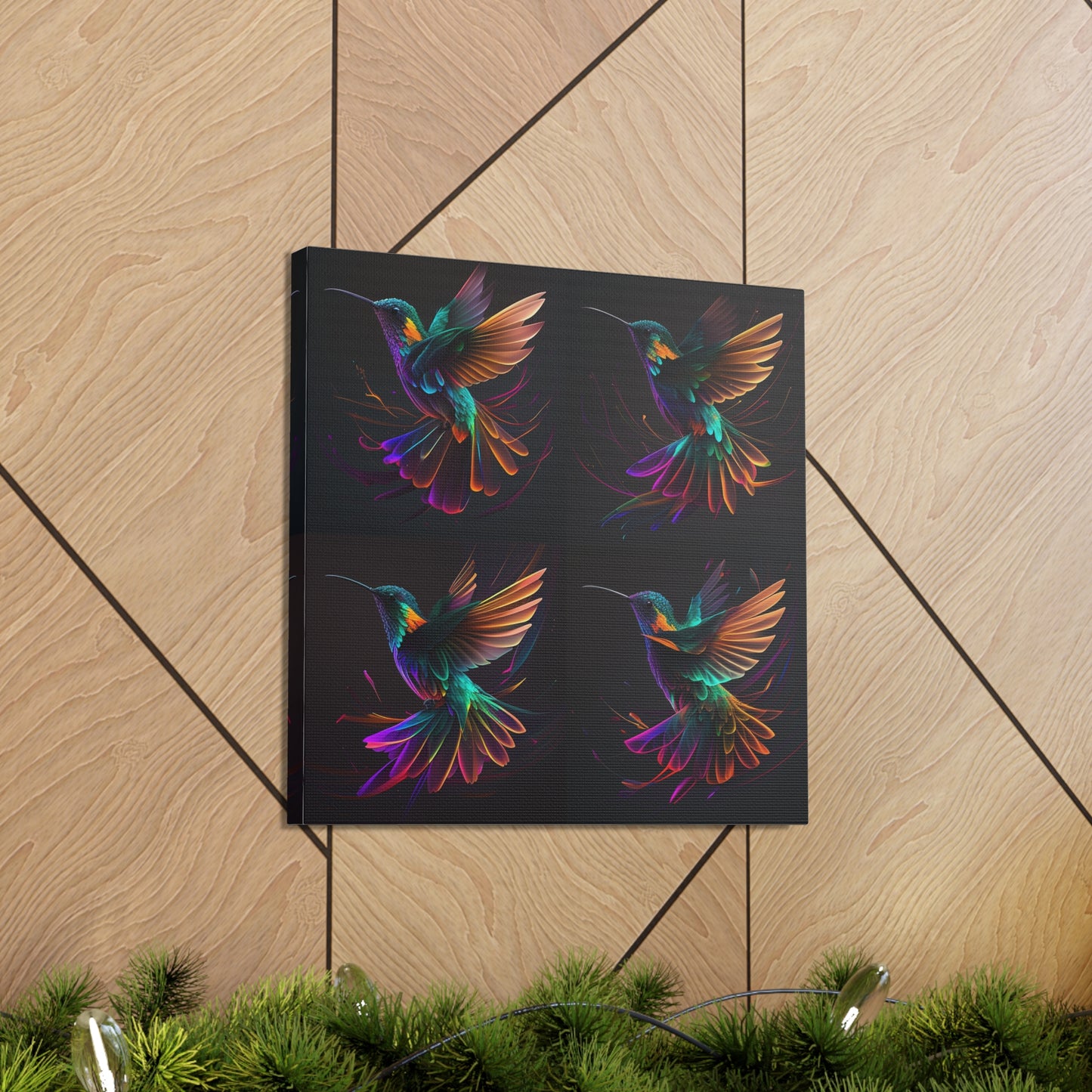 colorful hummingbird florescent