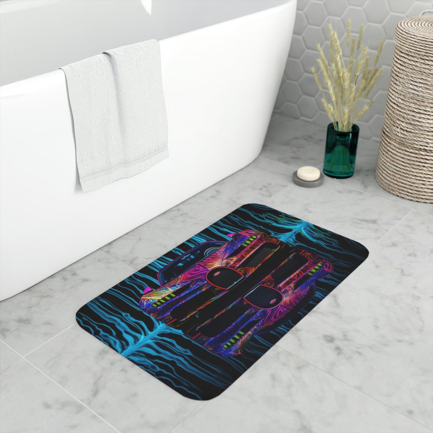 Memory Foam Bath Mat Bugatti water 3 2