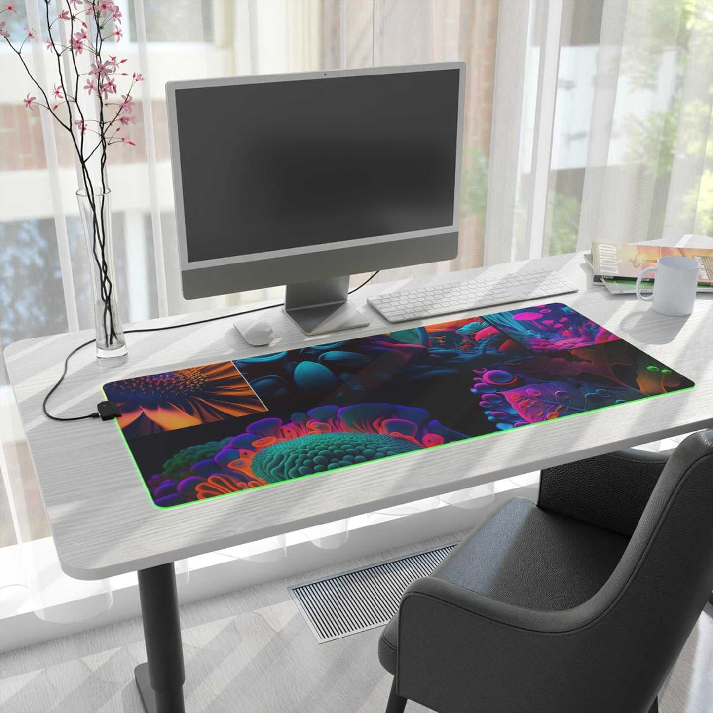 LED Gaming Mouse Pad Macro Reef Florescent 5