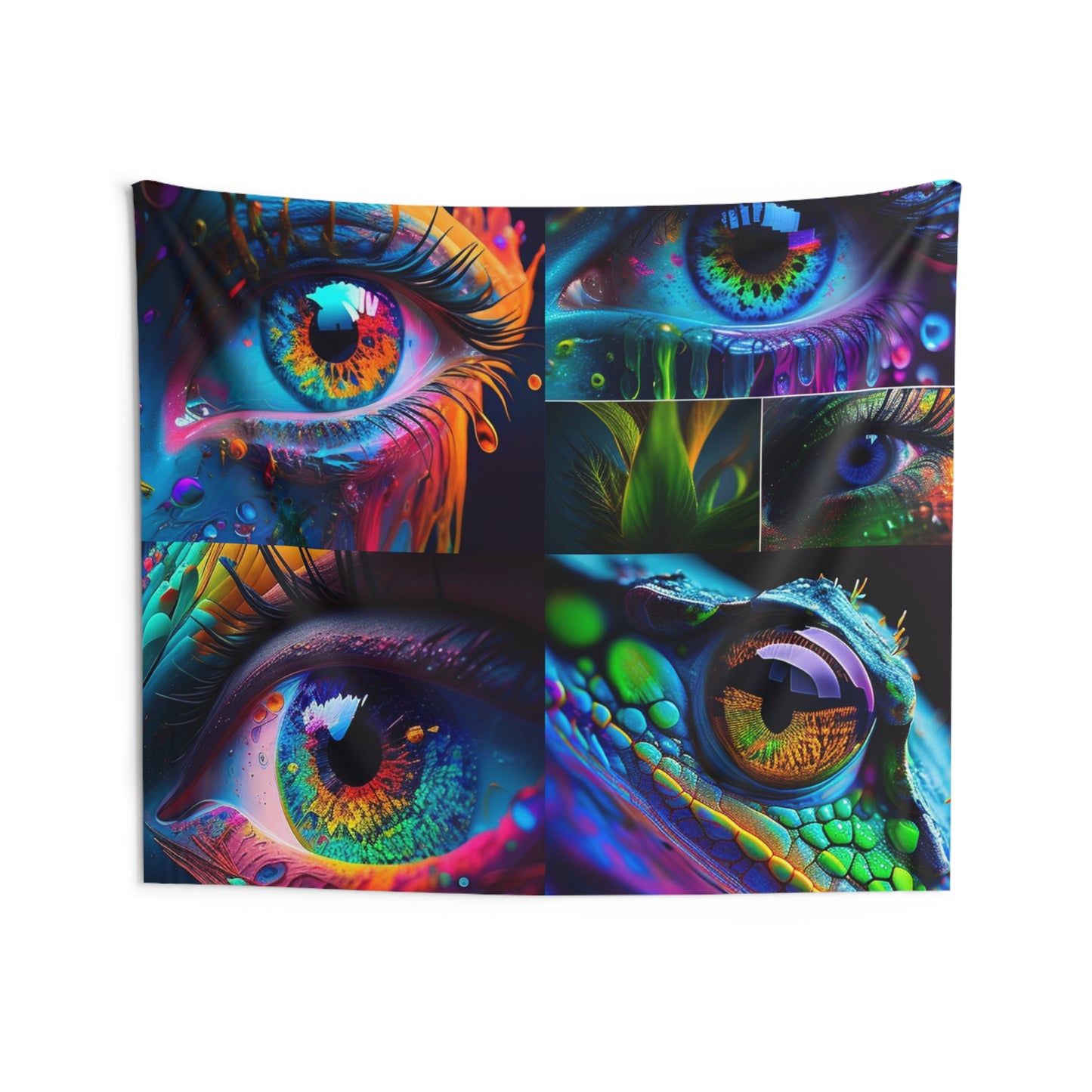 Indoor Wall Tapestries Macro Eye Photo 5