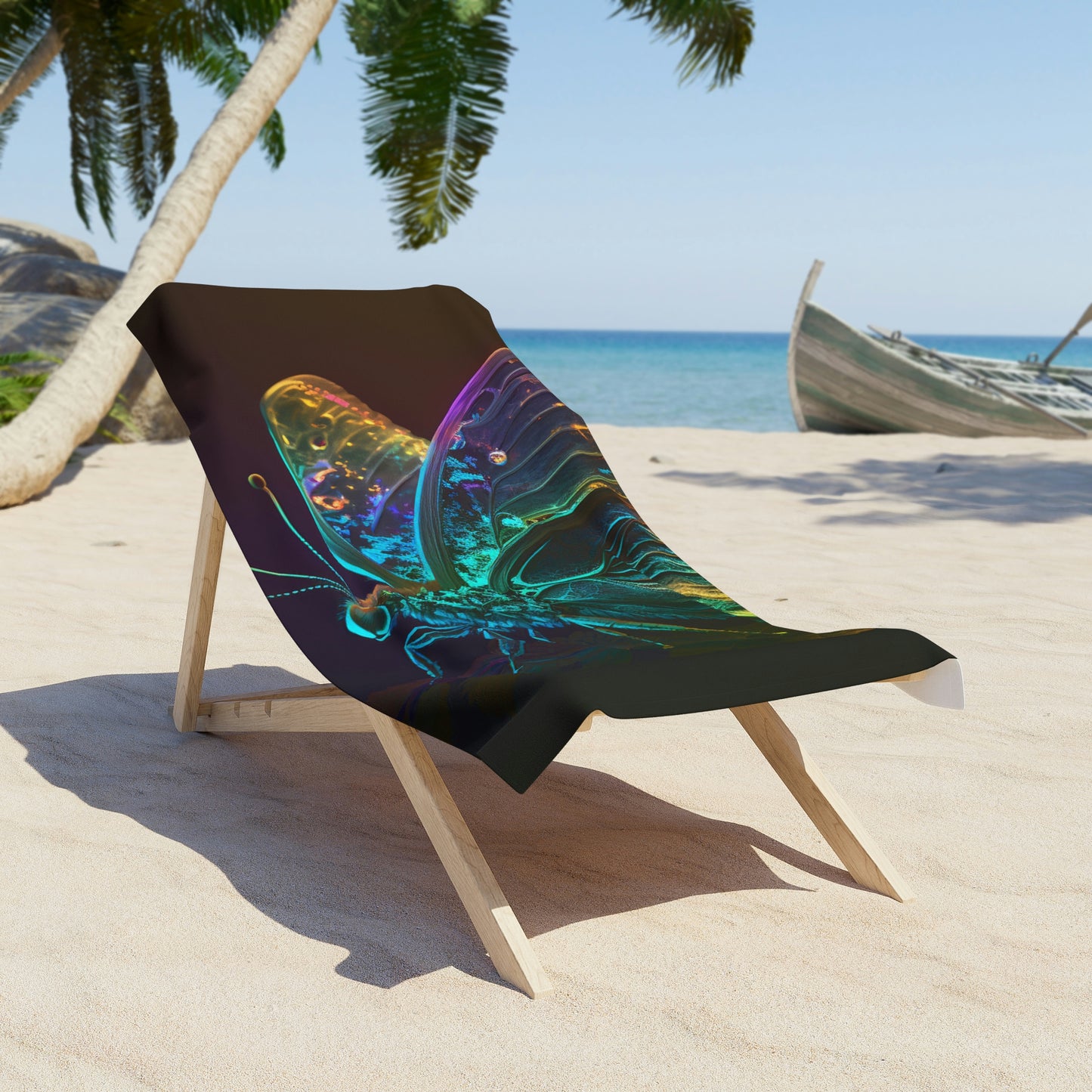 Beach Towel Butterfly Color Neon 4