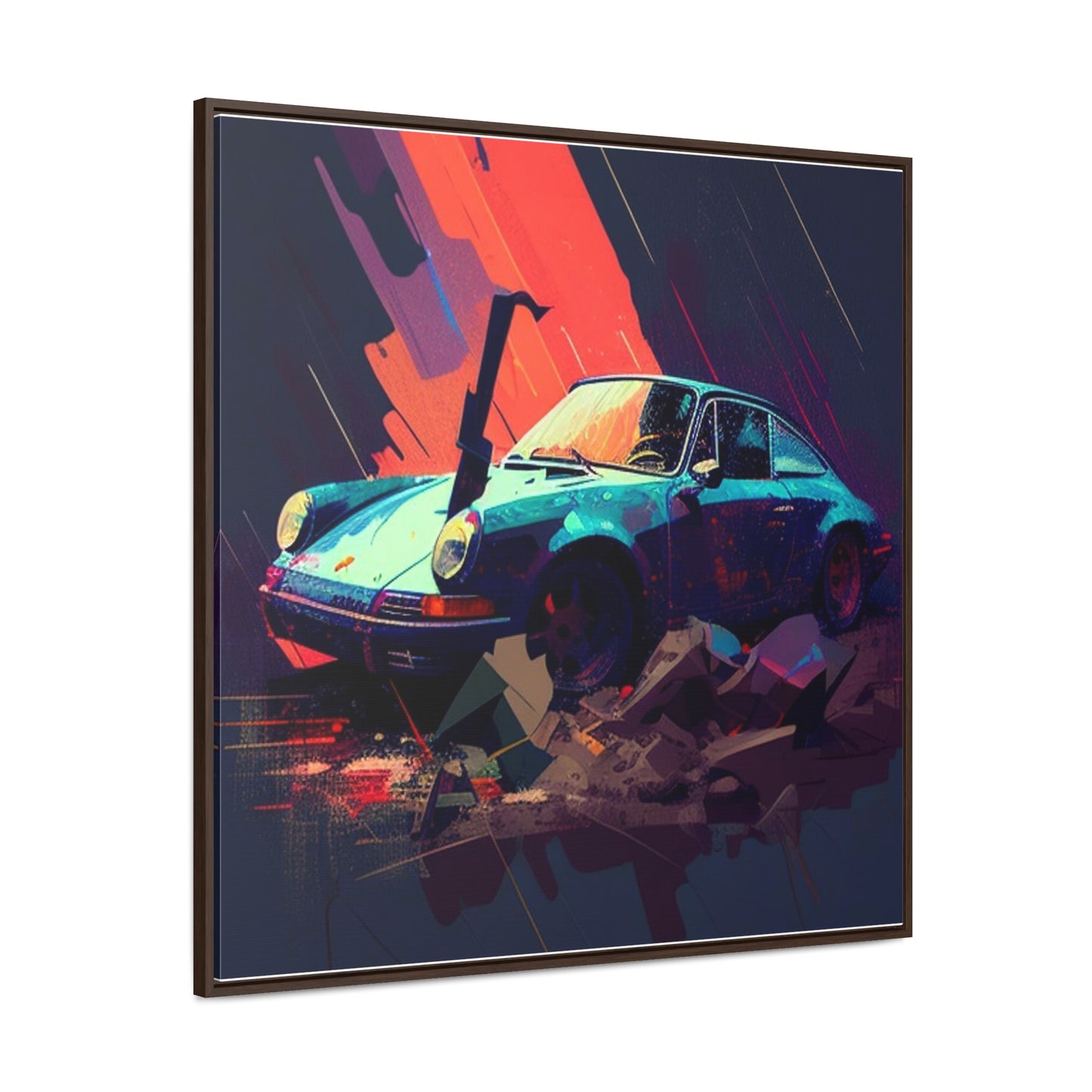 Gallery Canvas Wraps, Square Frame Porsche Abstract 2