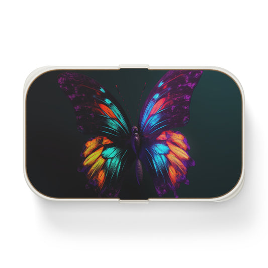Bento Lunch Box Hyper Colorful Butterfly Purple 1