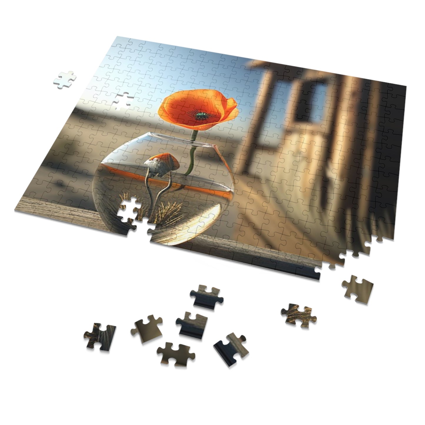 Jigsaw Puzzle (30, 110, 252, 500,1000-Piece) Orange Poppy in a Vase 1