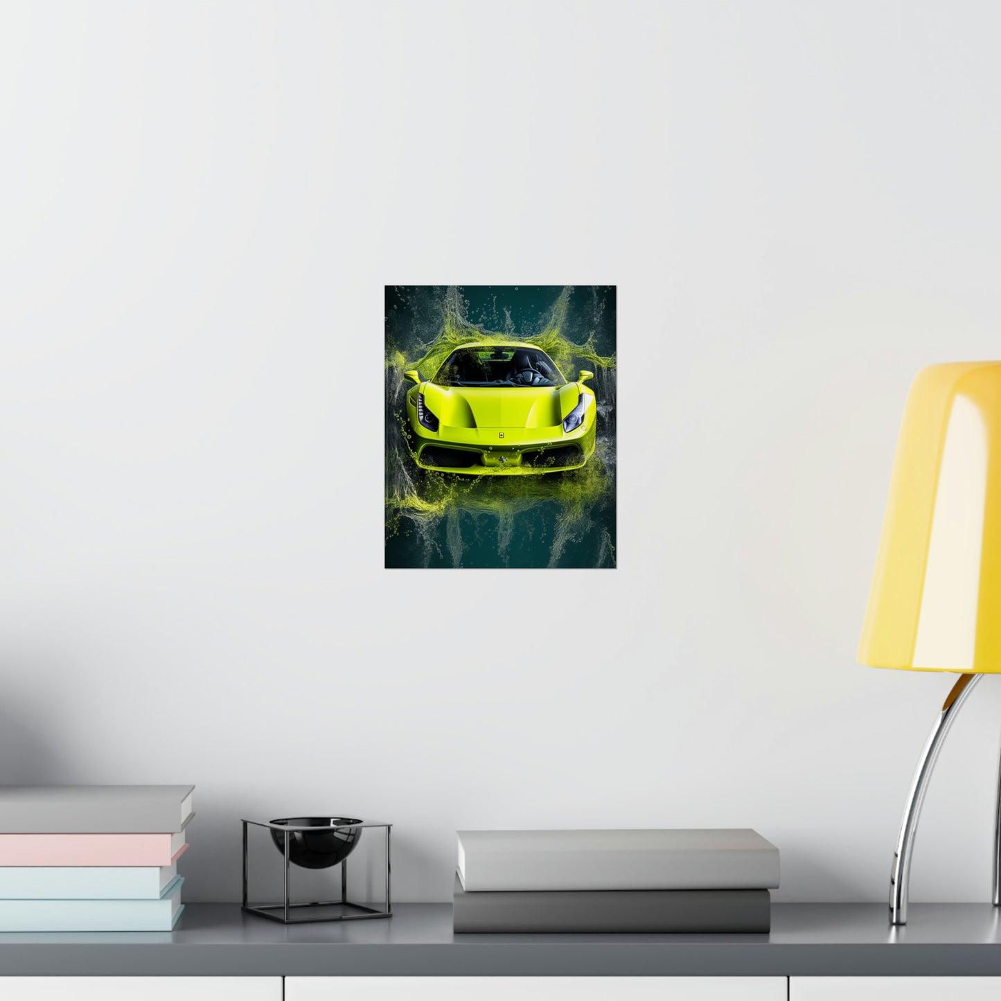 Premium Matte Vertical Posters Farrari Water 4