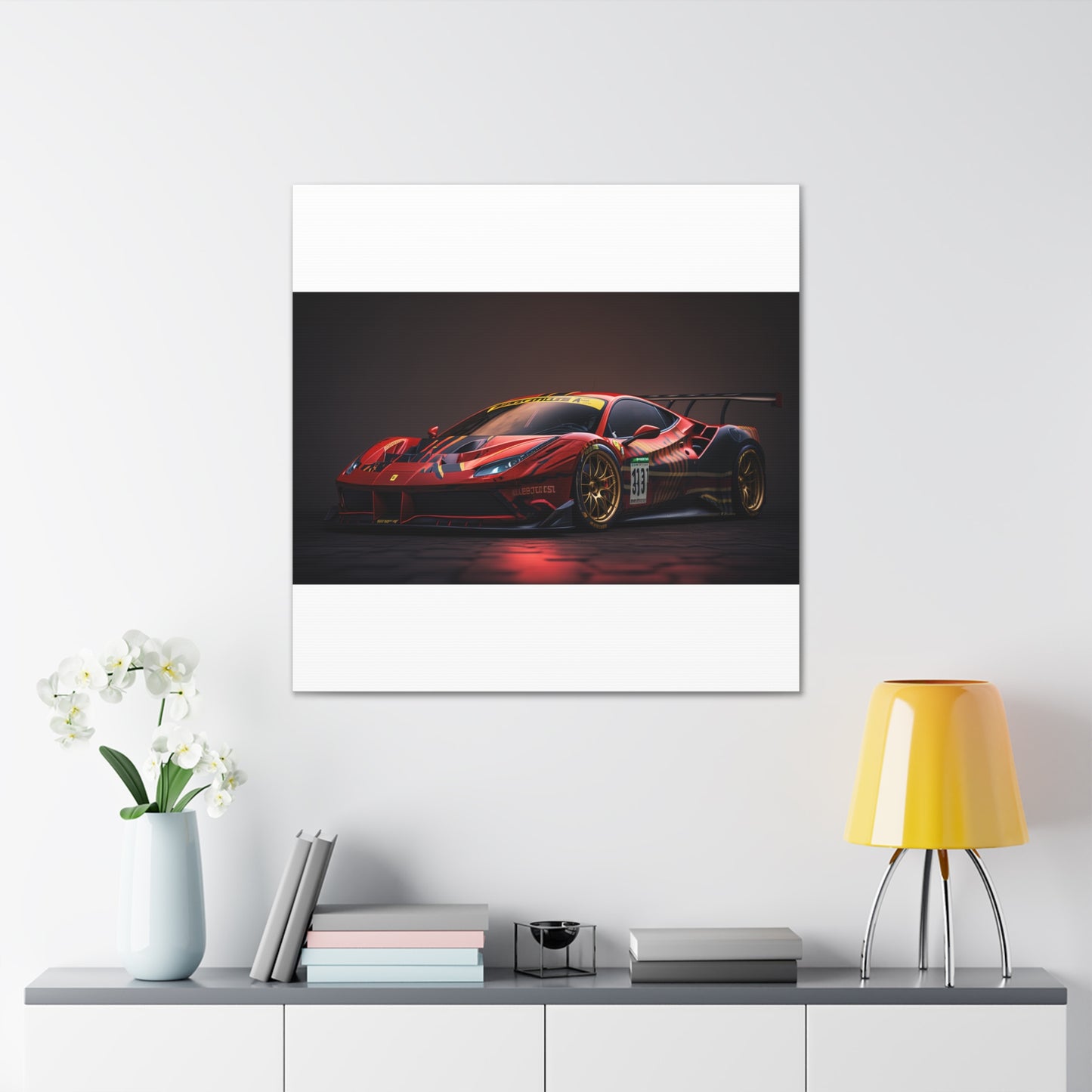 Canvas Gallery Wraps Ferrari Red 1