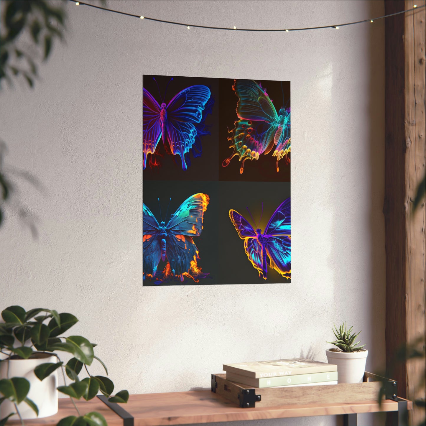 Premium Matte Vertical Posters Thermal Butterfly 5