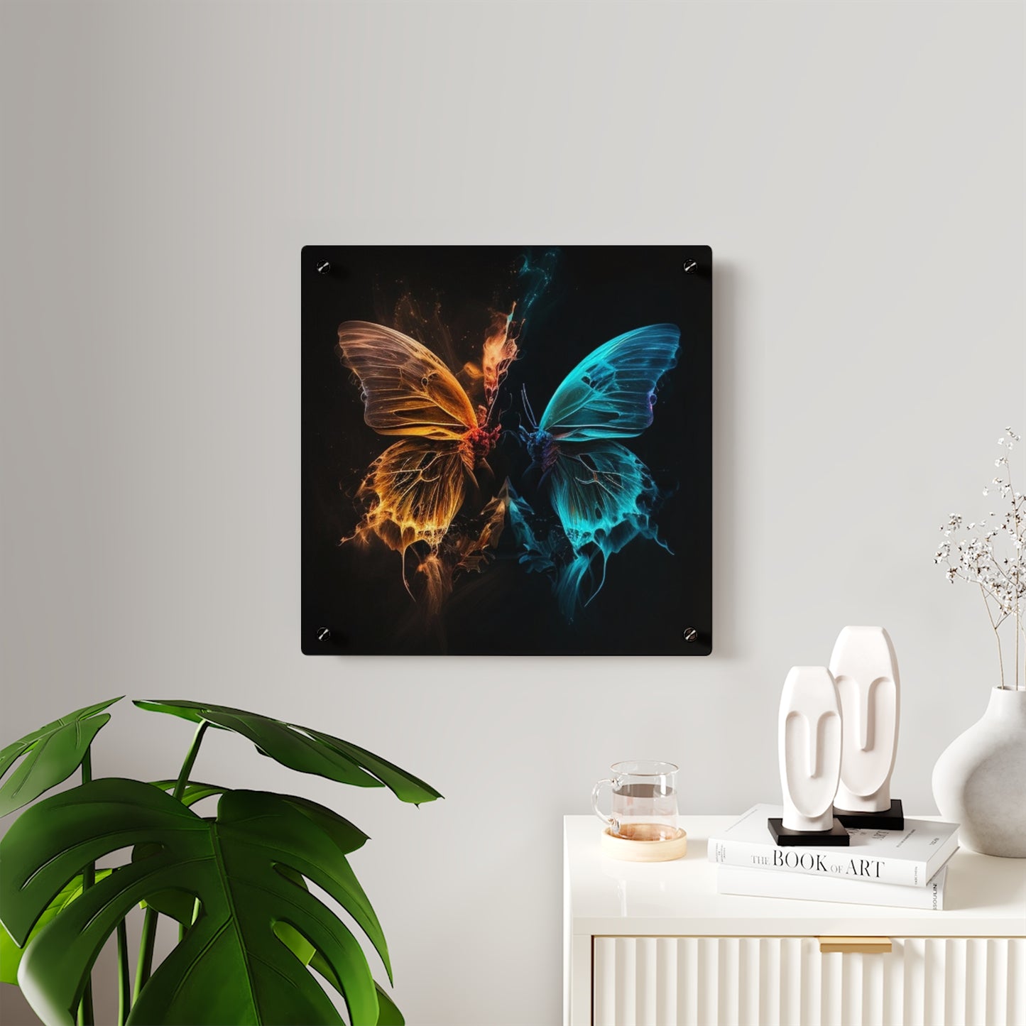 Acrylic Wall Art Panels Neon Glo Butterfly 4