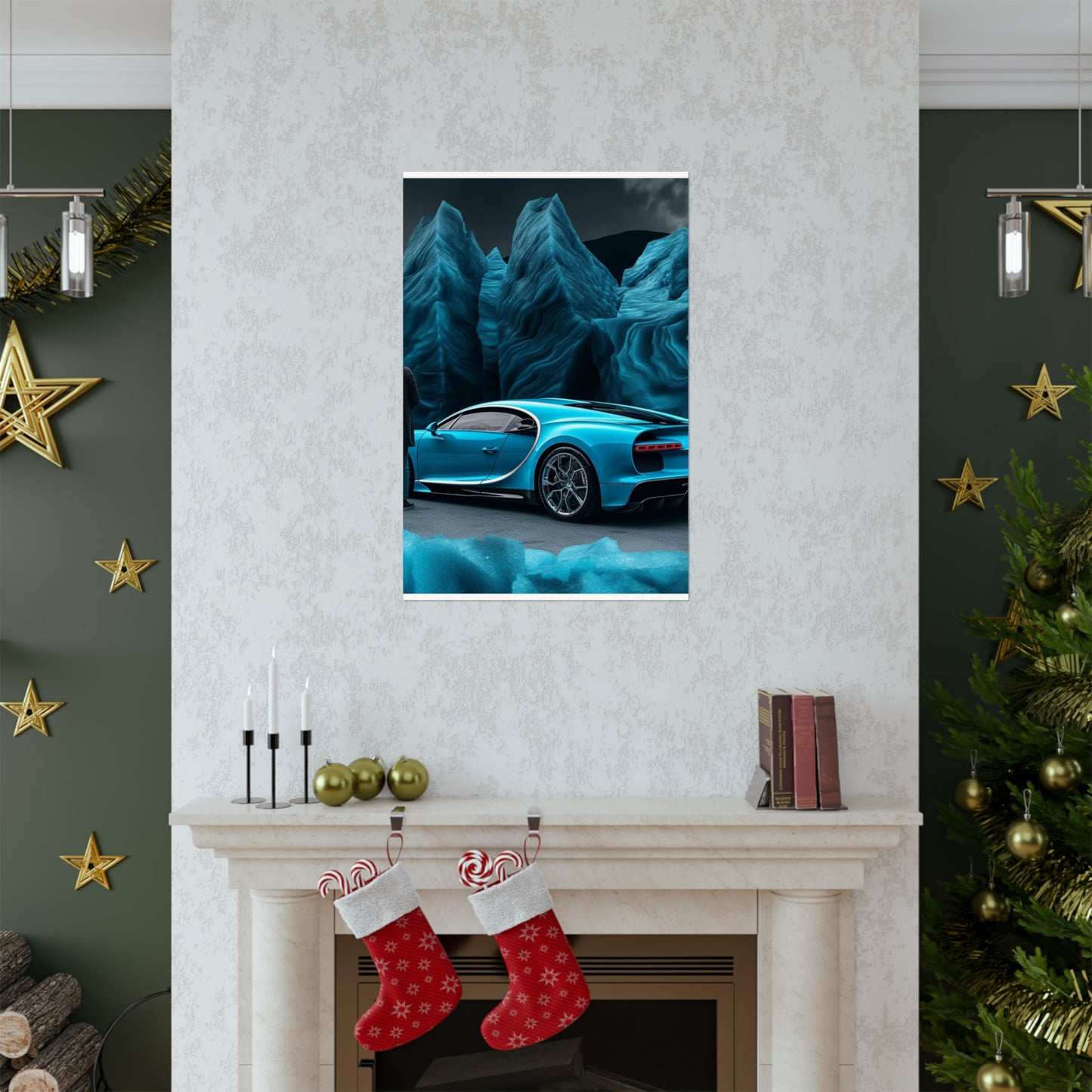 Premium Matte Vertical Posters Bugatti Real Look 3