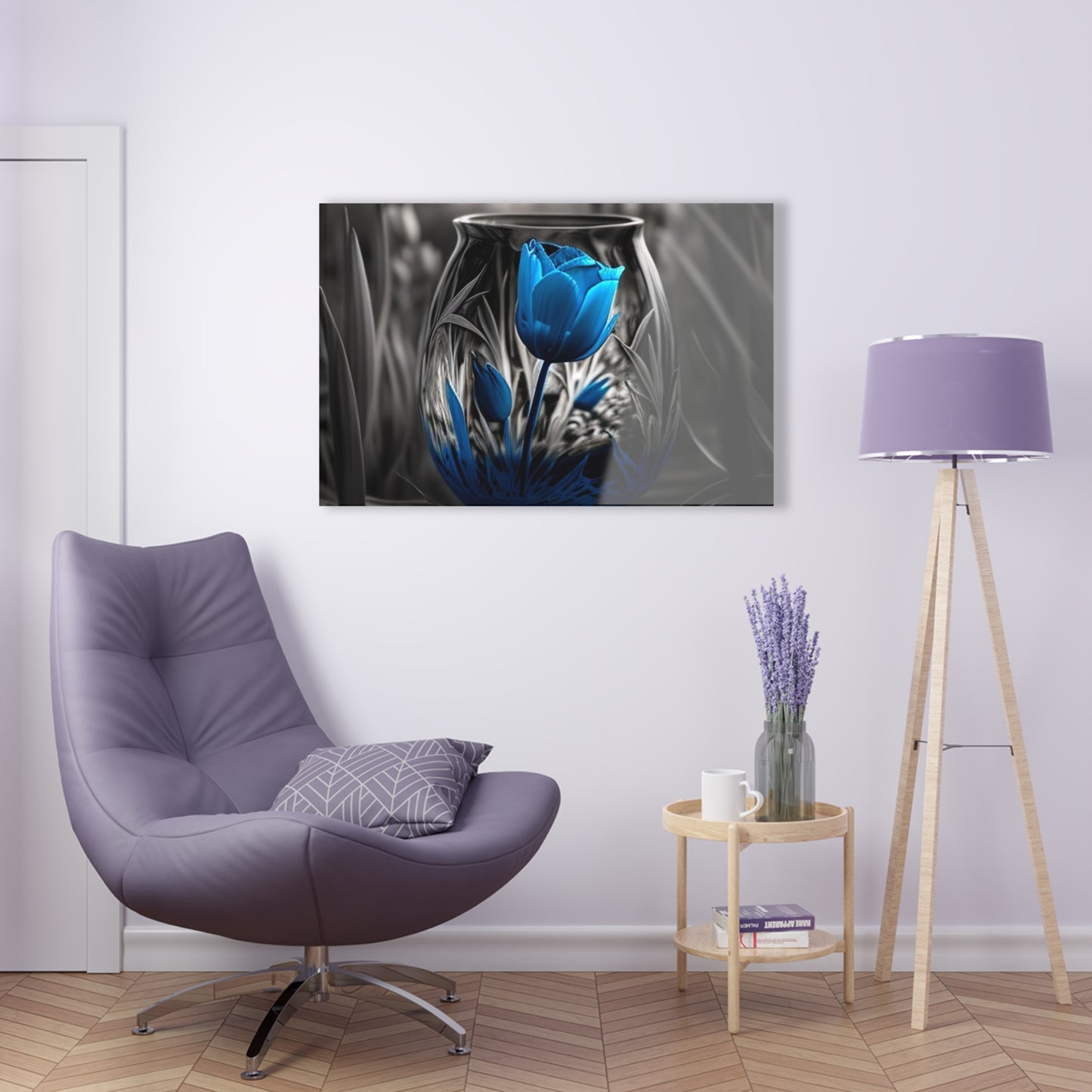 Acrylic Prints Tulip Blue 3