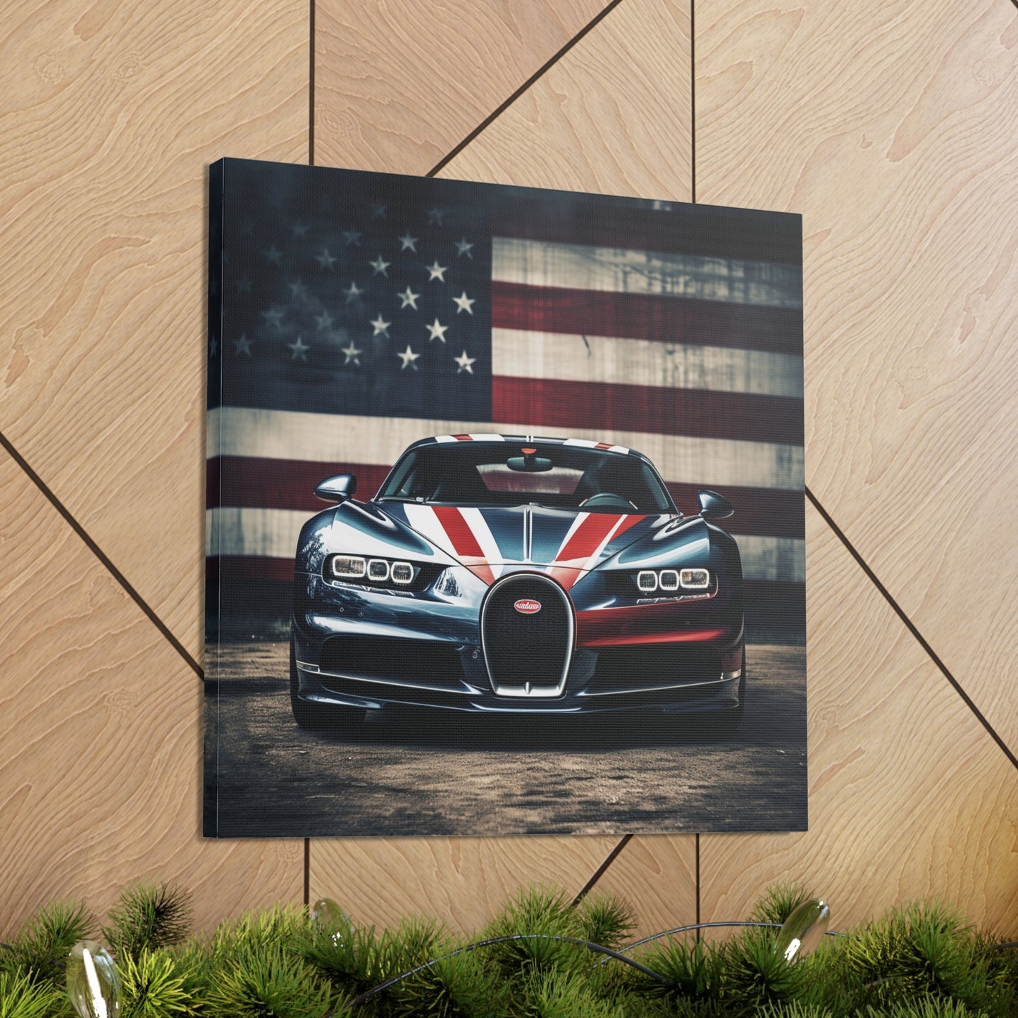 Canvas Gallery Wraps Bugatti Flag 2