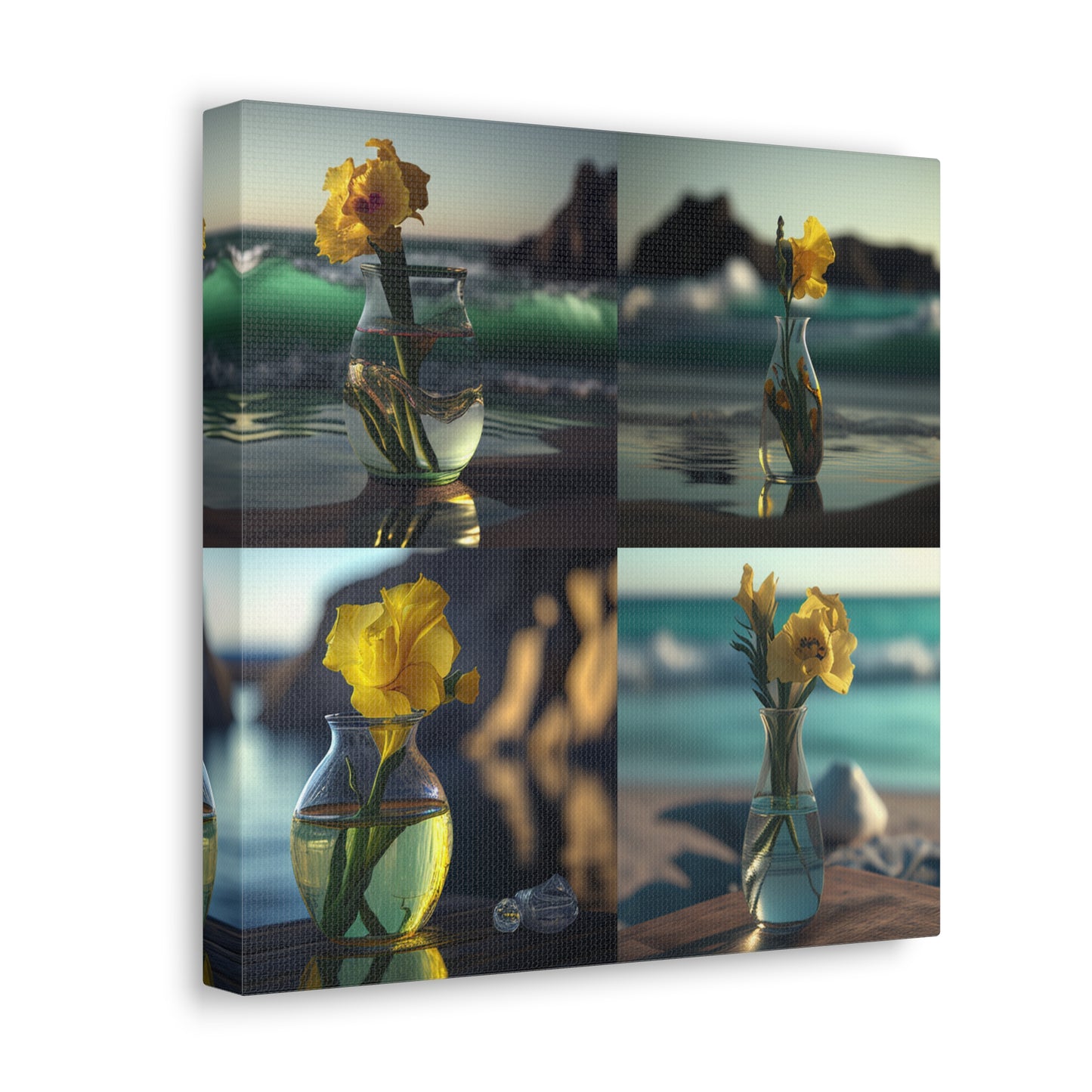 Canvas Gallery Wraps Yellow Gladiolus glass 5