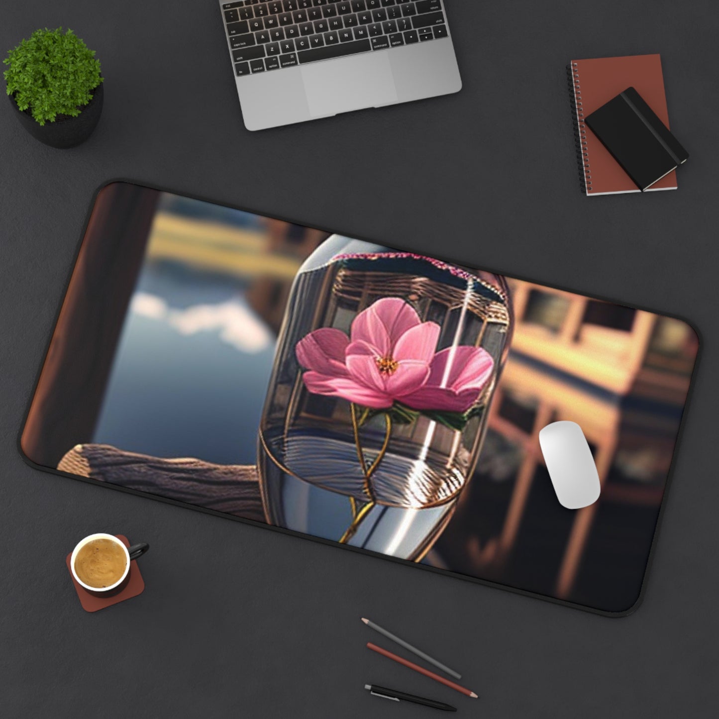 Desk Mat Pink Magnolia 4