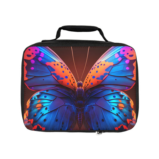 Lunch Bag Neon Butterfly Macro 3