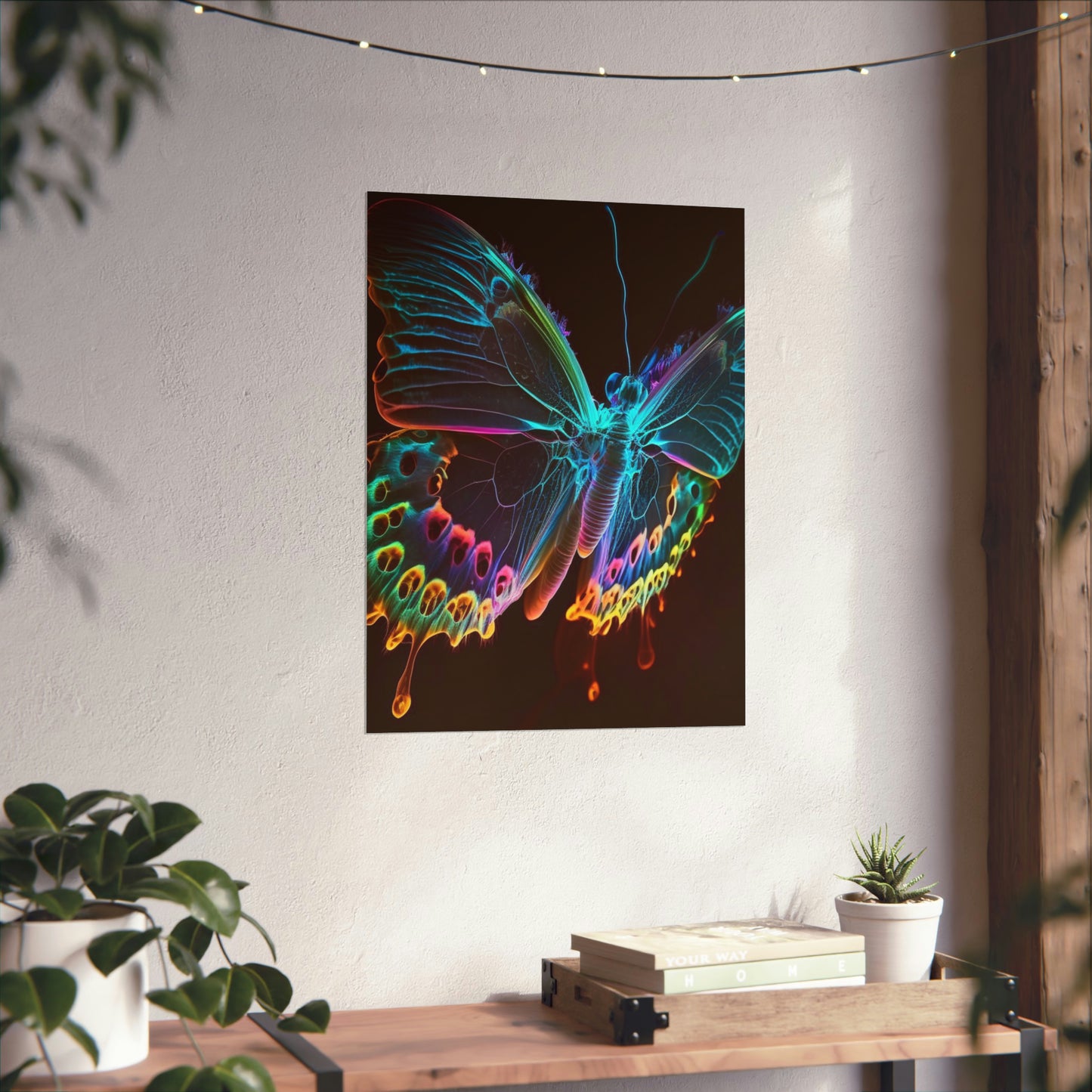 Premium Matte Vertical Posters Thermal Butterfly 2