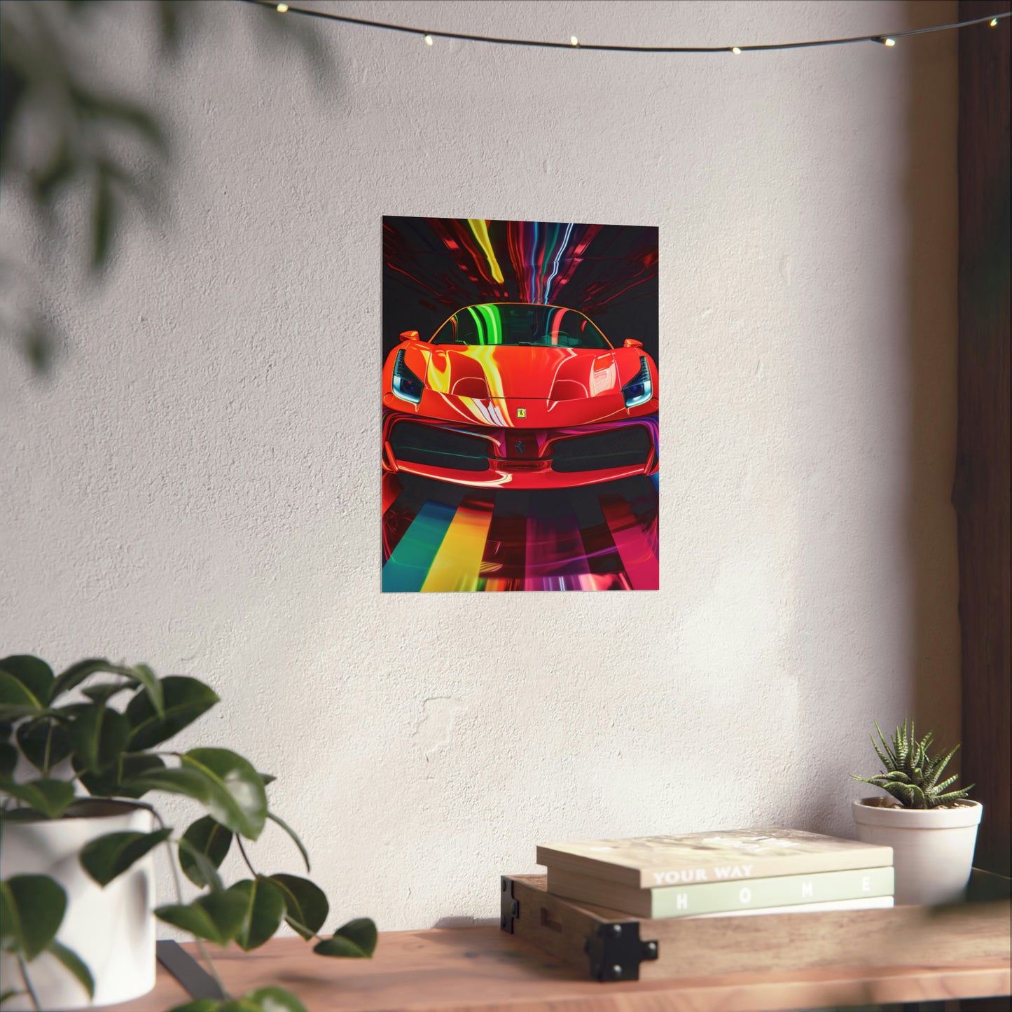 Premium Matte Vertical Posters Ferrari Flair Macro 3