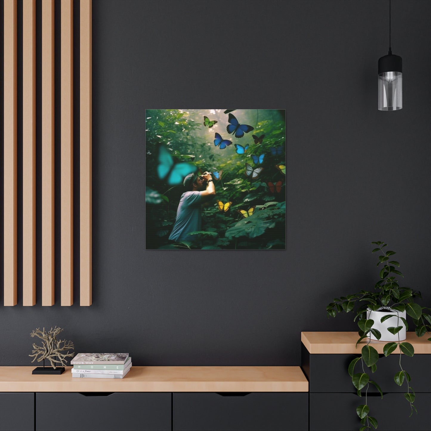 Canvas Gallery Wraps Jungle Butterfly 1