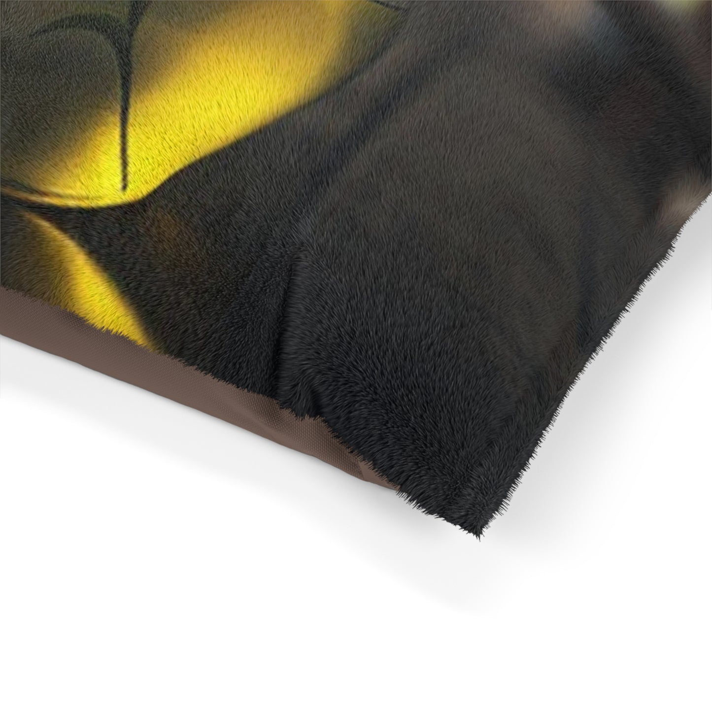 Pet Bed Yellow Hibiscus Wood 3