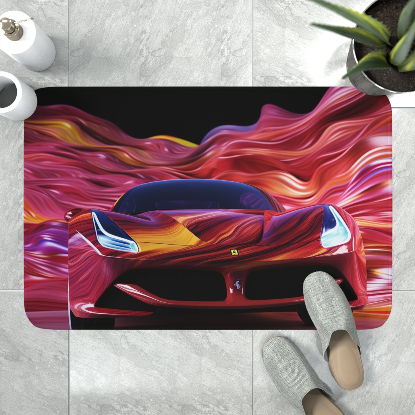 Memory Foam Bath Mat Ferrari Water Fusion 3