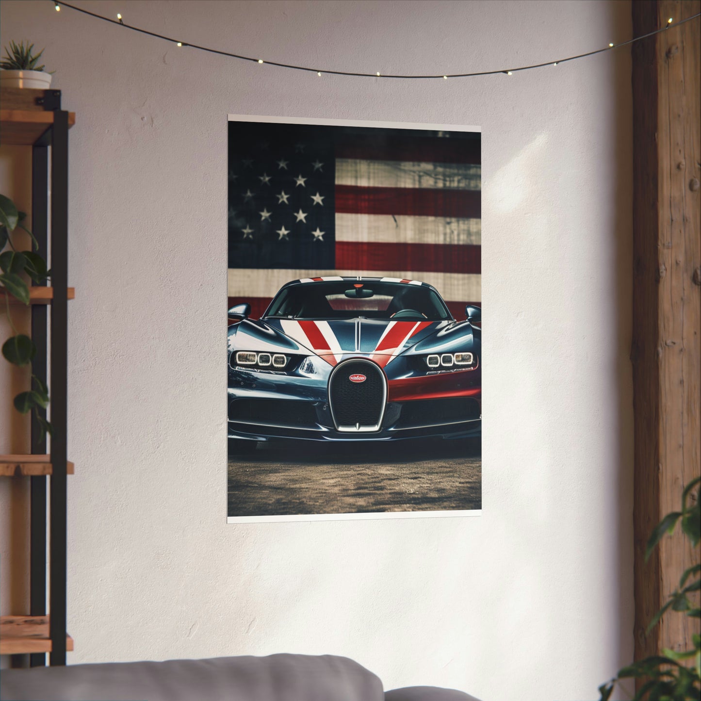 Premium Matte Vertical Posters Bugatti Flag 2