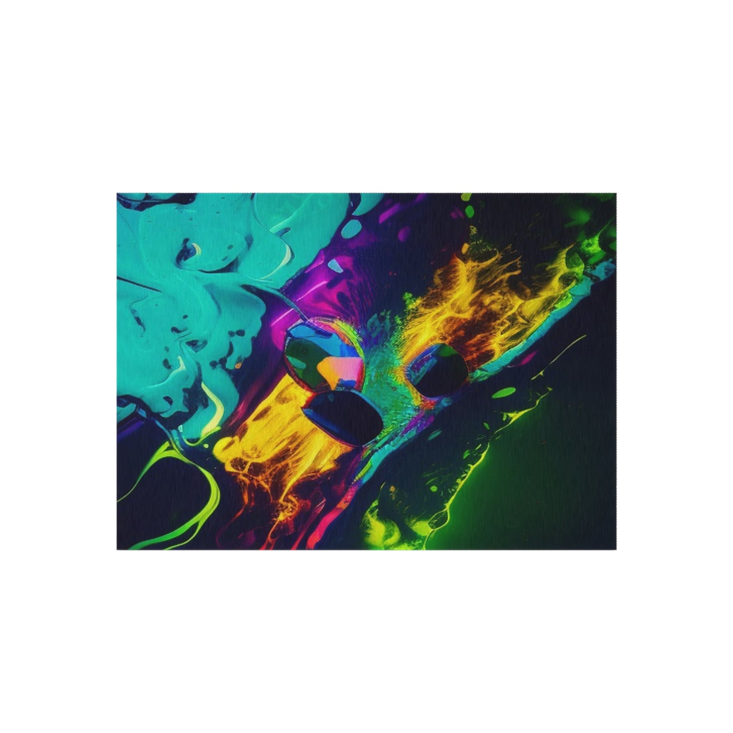 Outdoor Rug  Florescent Glow 4