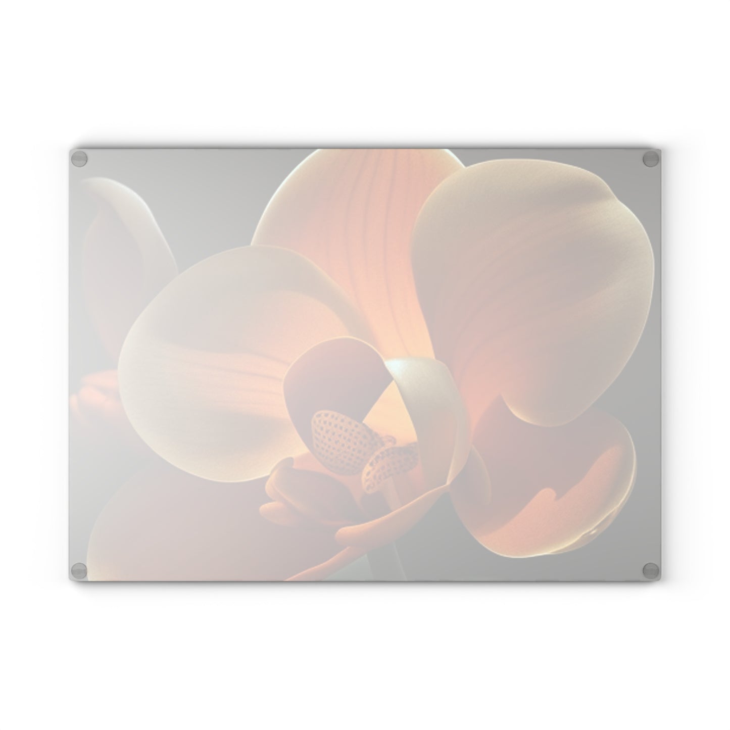 Glass Cutting Board Orange Orchid 4