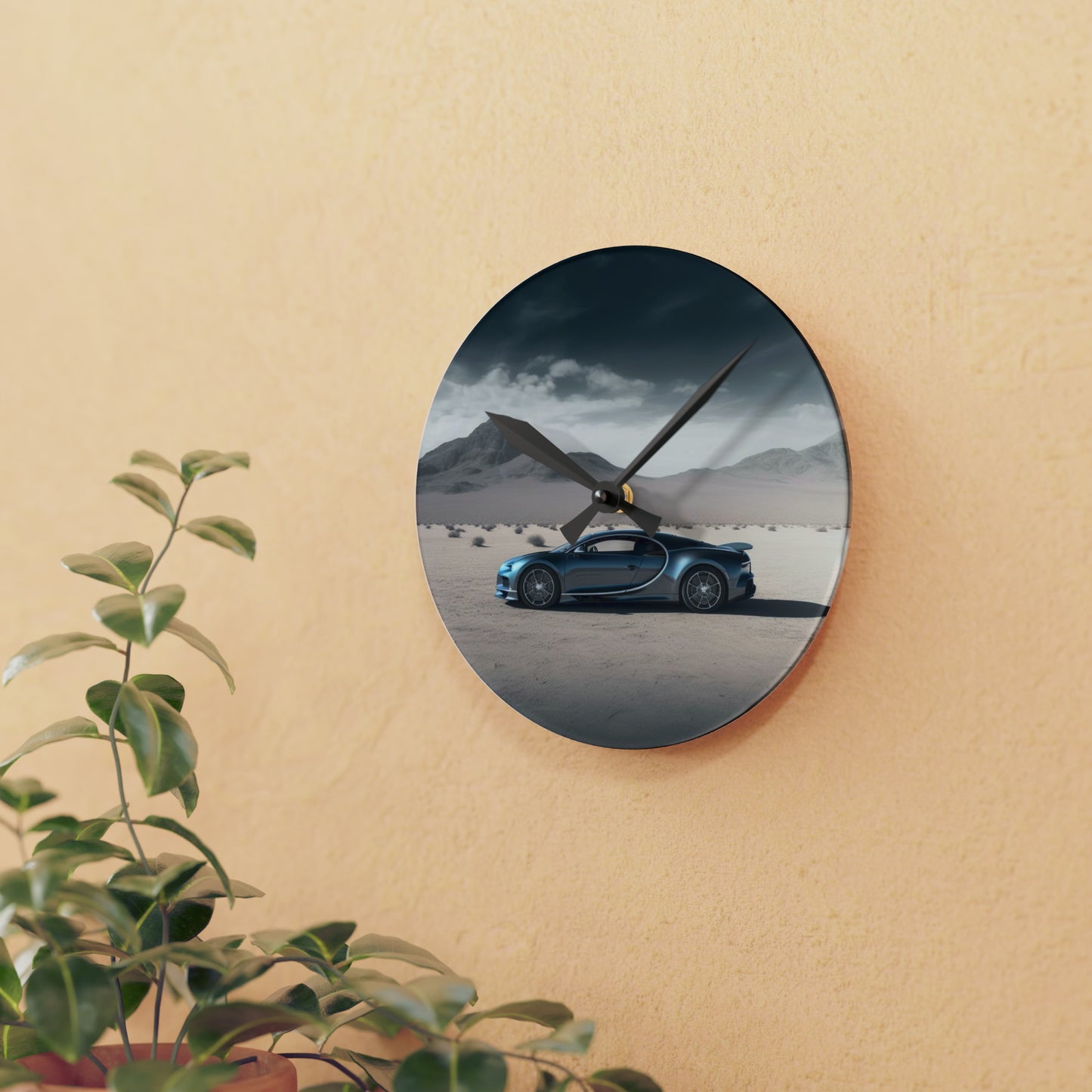 Acrylic Wall Clock Bugatti Real Look 1