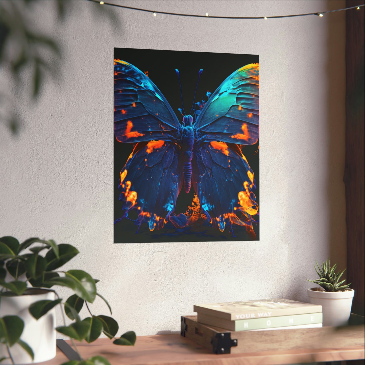 Premium Matte Vertical Posters Thermal Butterfly 3