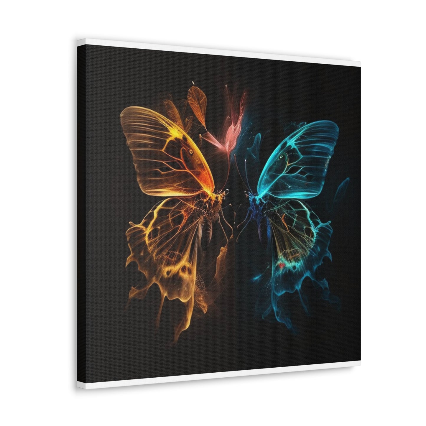 Canvas Gallery Wraps Kiss Neon Butterfly 4