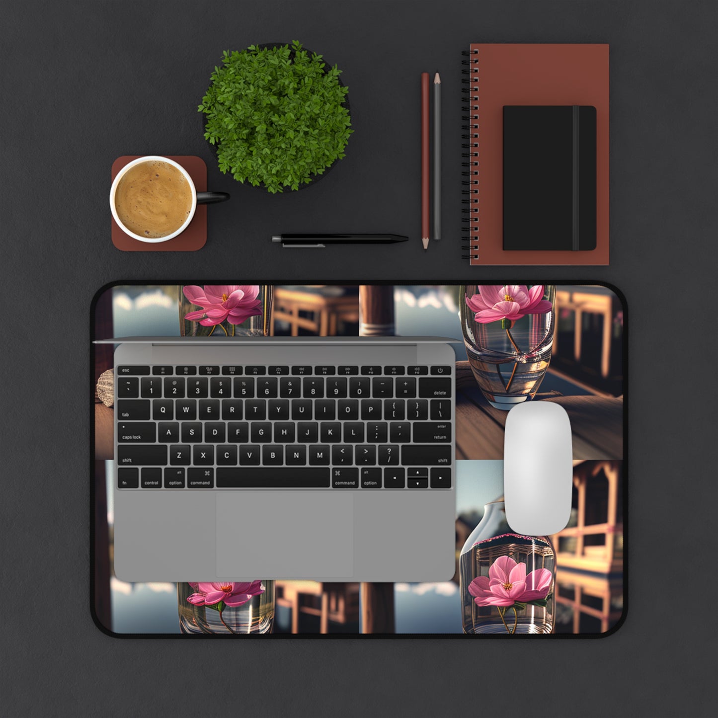 Desk Mat Pink Magnolia 5