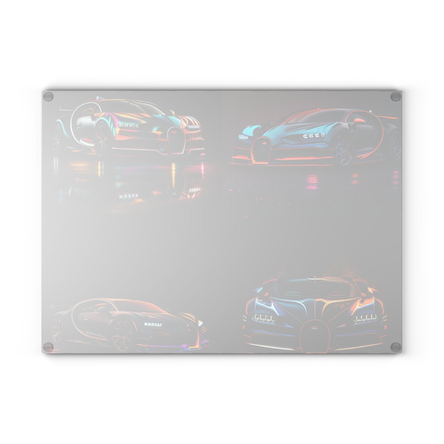 Glass Cutting Board Bugatti Chiron Super 5