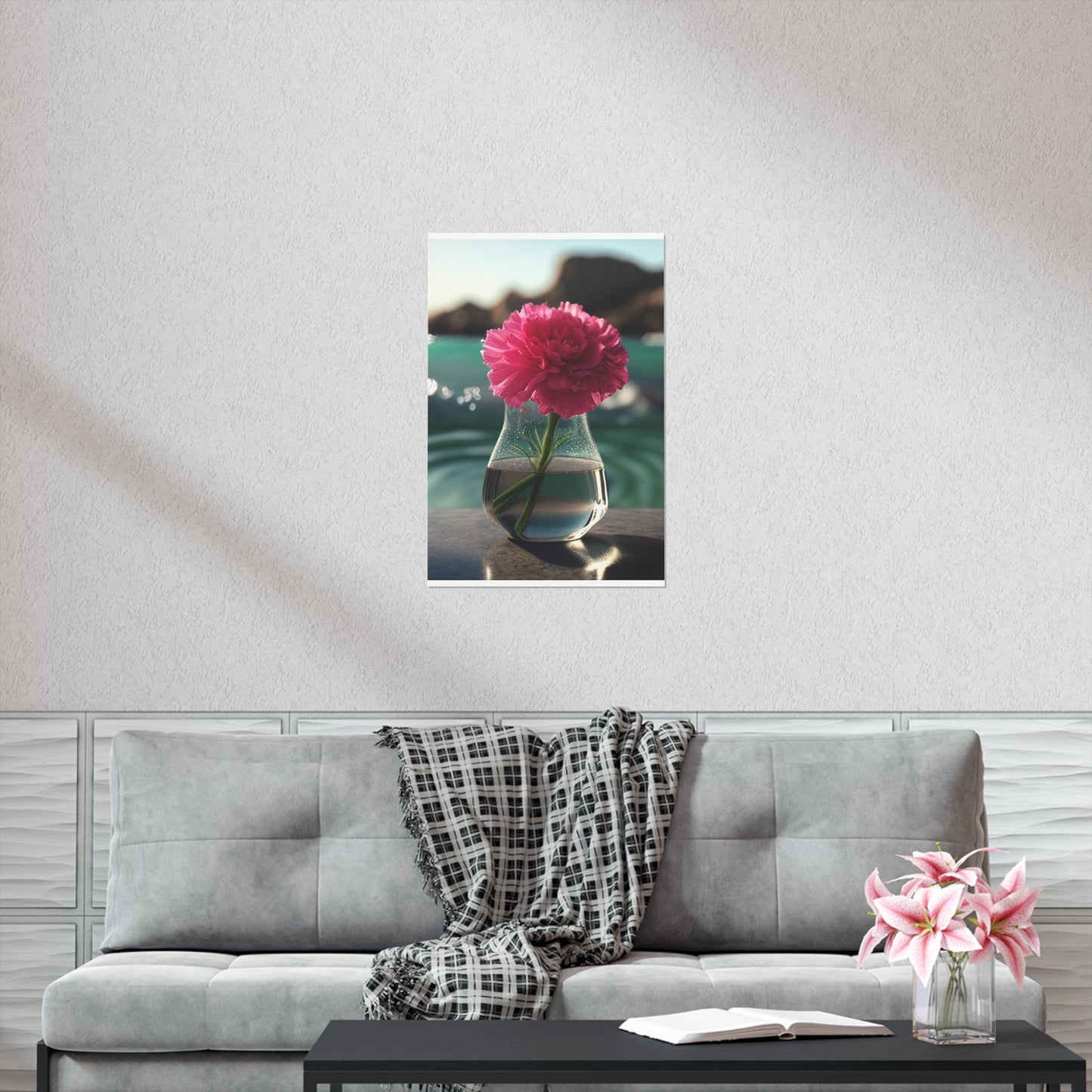 Premium Matte Vertical Posters Carnation 4