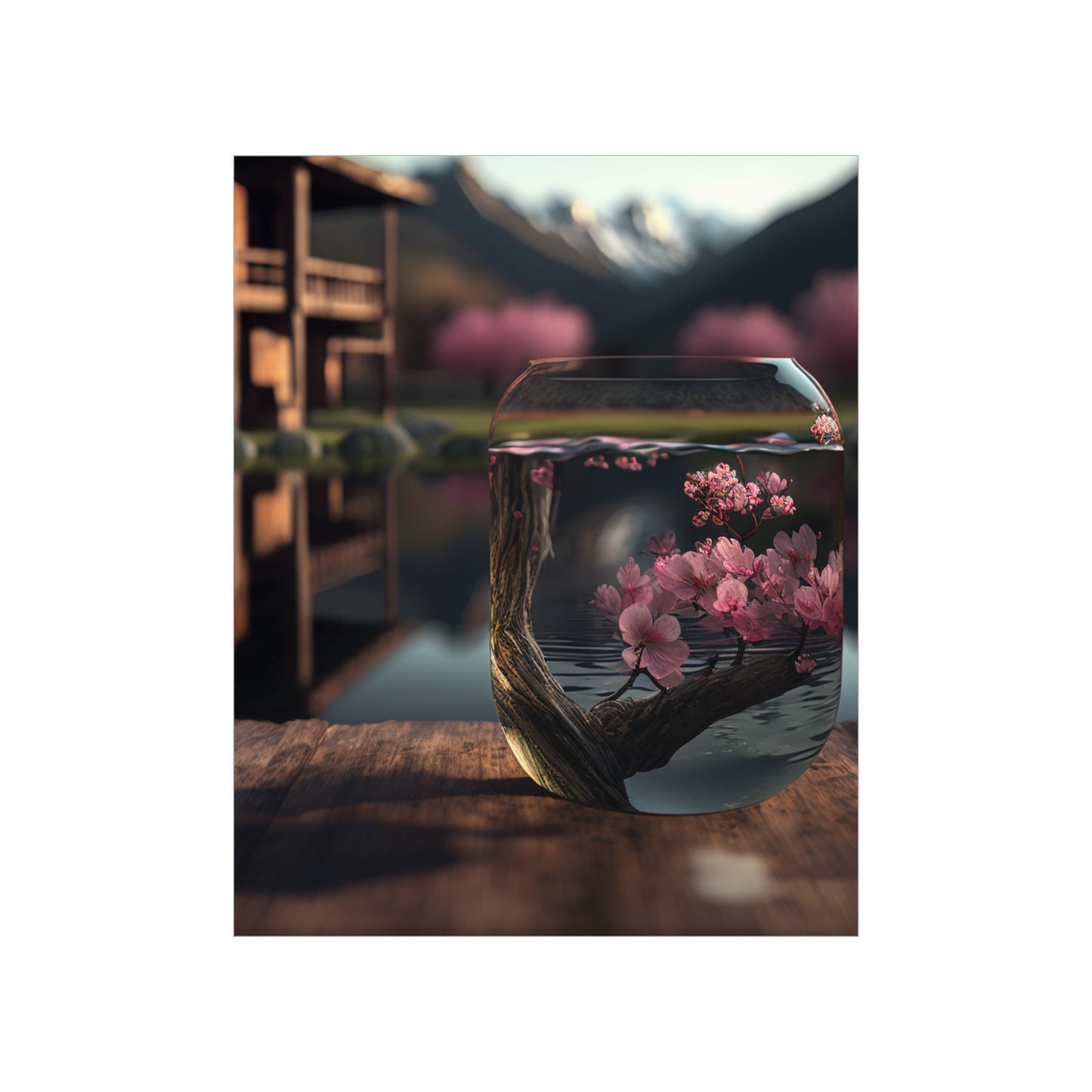 Premium Matte Vertical Posters Cherry Blossom 3