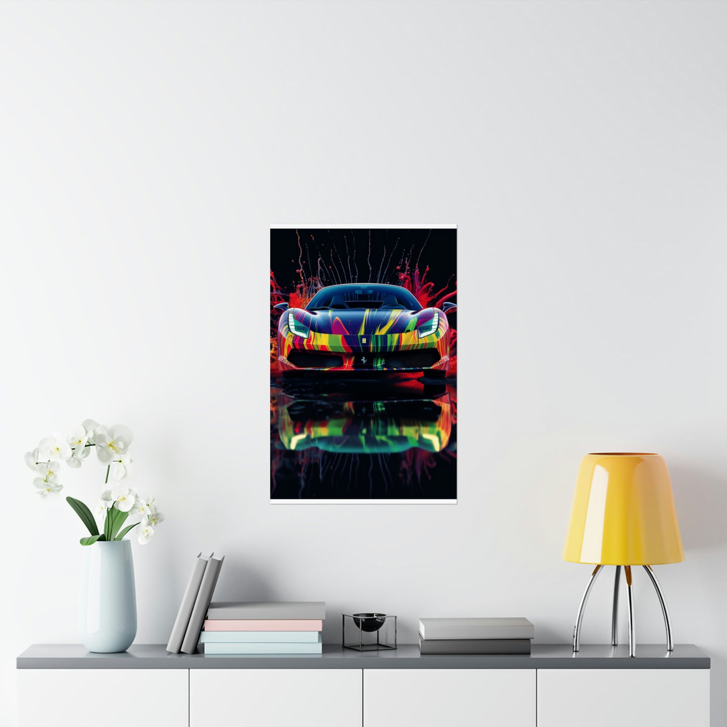 Premium Matte Vertical Posters Ferrari Fusion Water 1