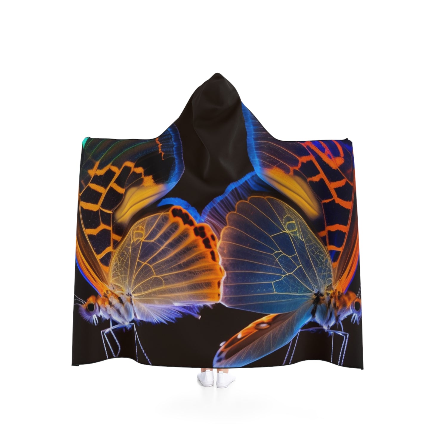 Hooded Blanket Neon Glo Butterfly 2