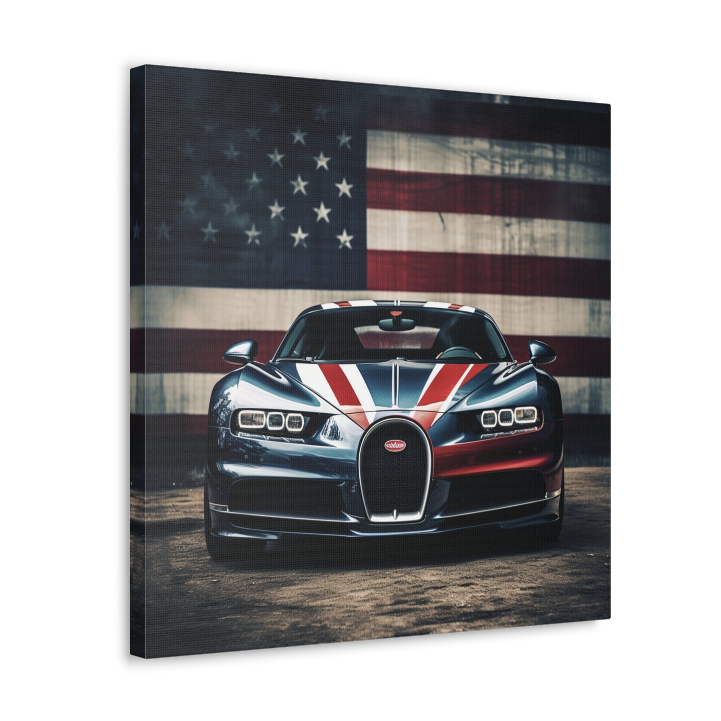 Canvas Gallery Wraps Bugatti Flag 2