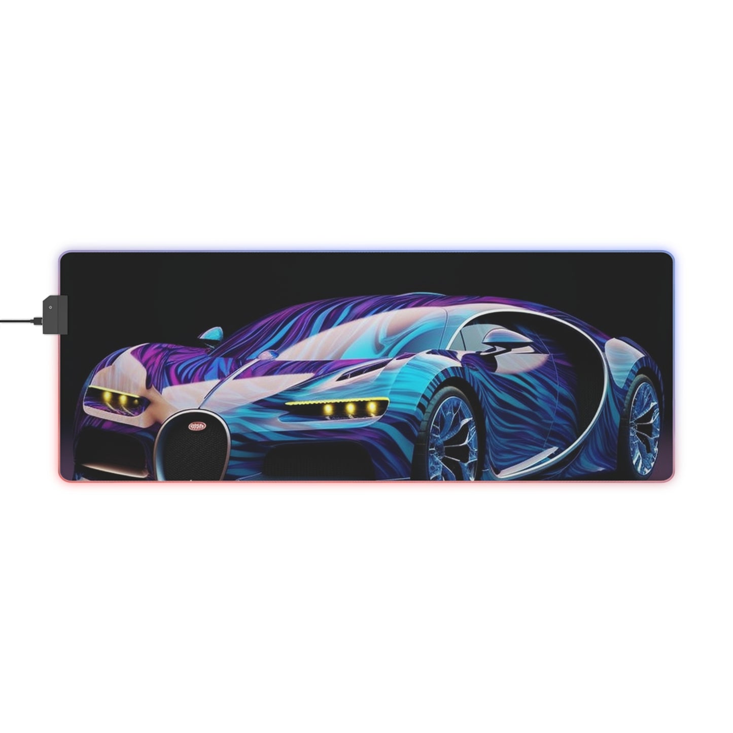 LED Gaming Mouse Pad Bugatti Abstract Flair 3