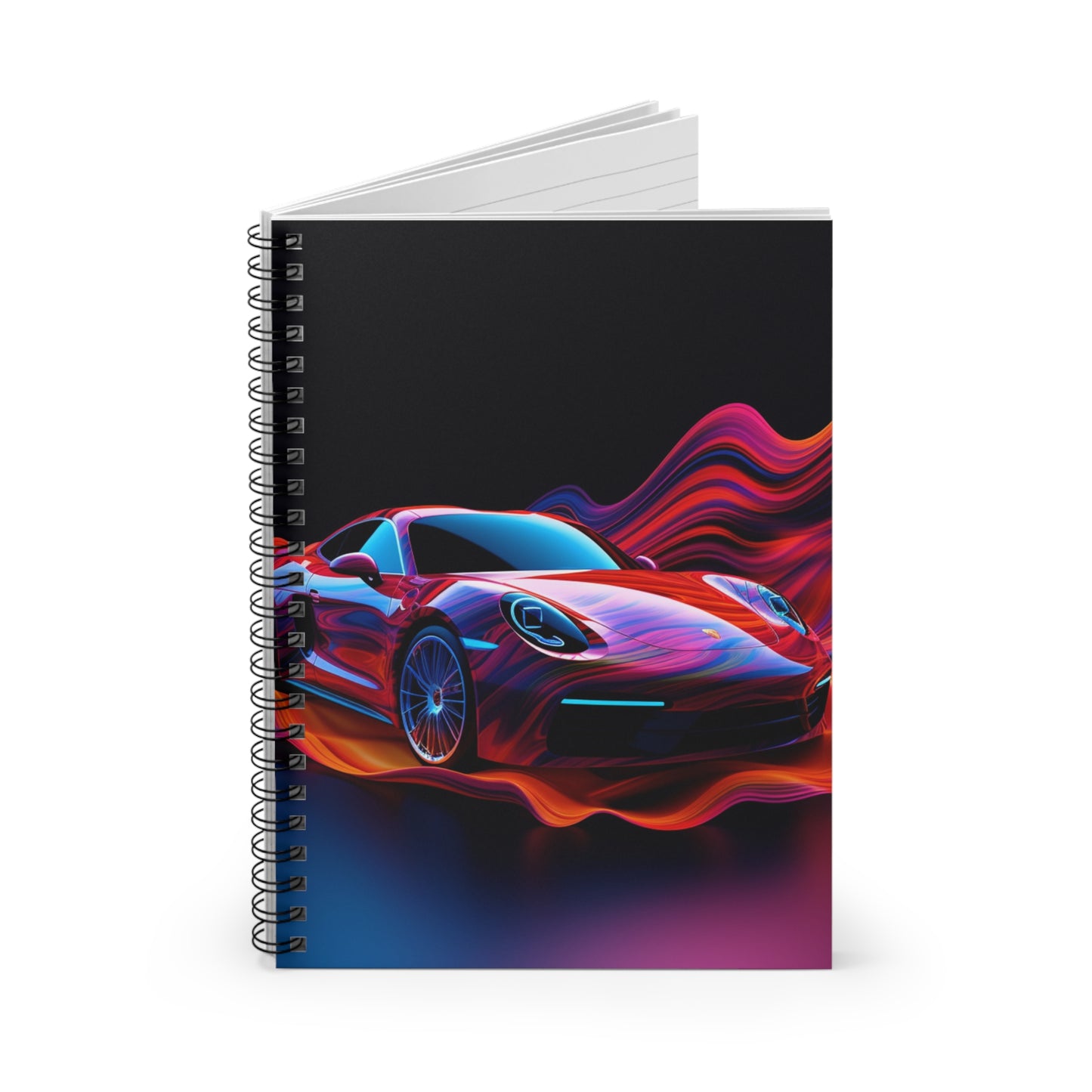 Spiral Notebook - Ruled Line Porsche Water Fusion 4