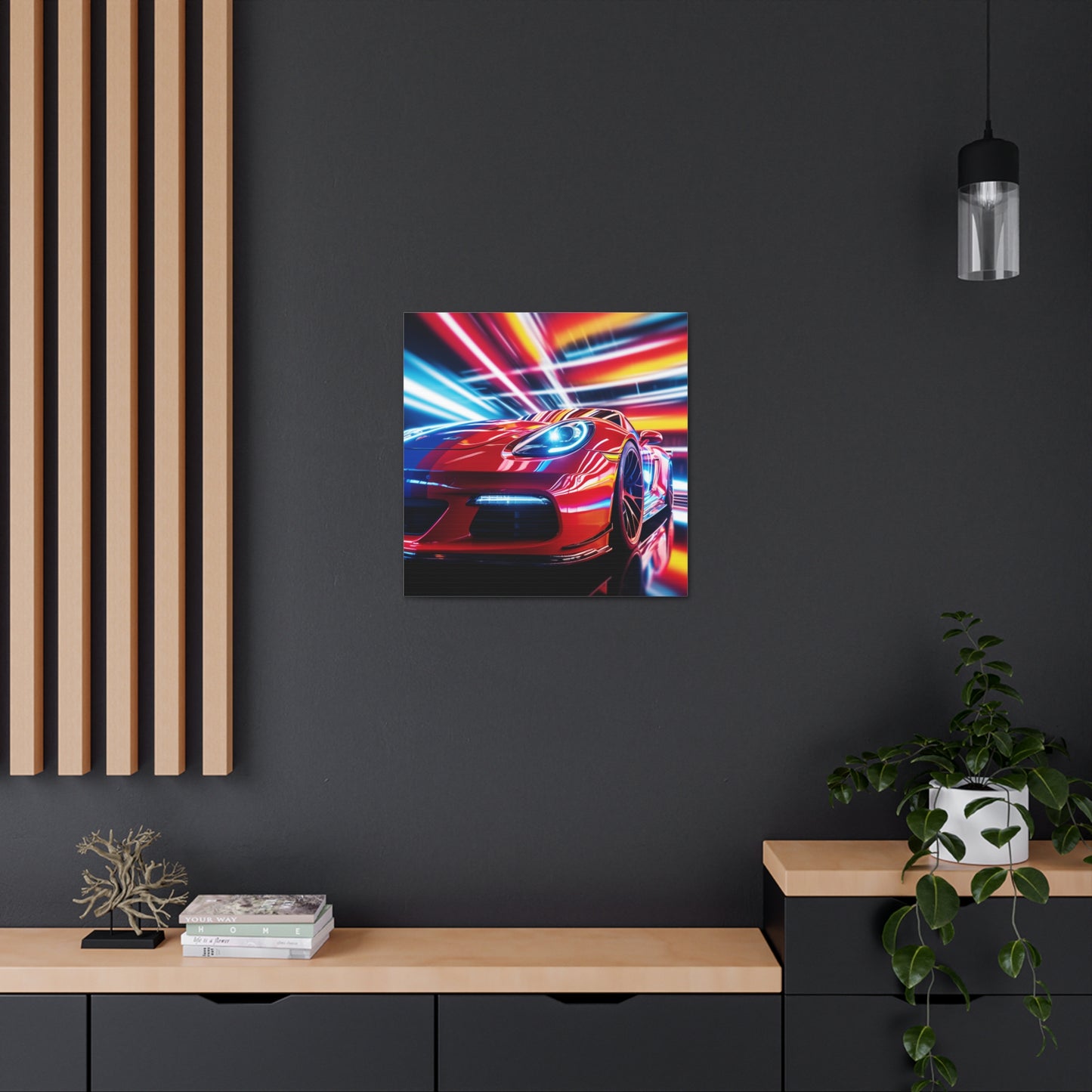 Canvas Gallery Wraps Macro Flag Ferrari 1