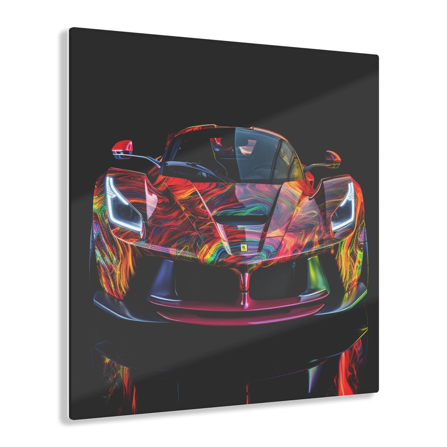 Acrylic Prints Ferrari Neon 3