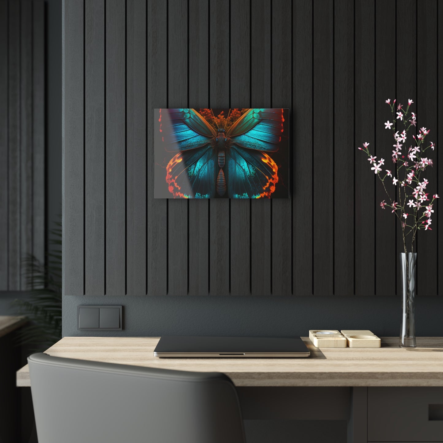 Acrylic Prints Neon Butterfly Flair 3