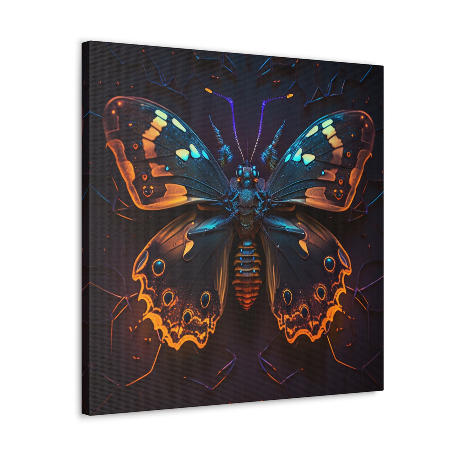 Canvas Gallery Wraps Neon Hue Butterfly 2