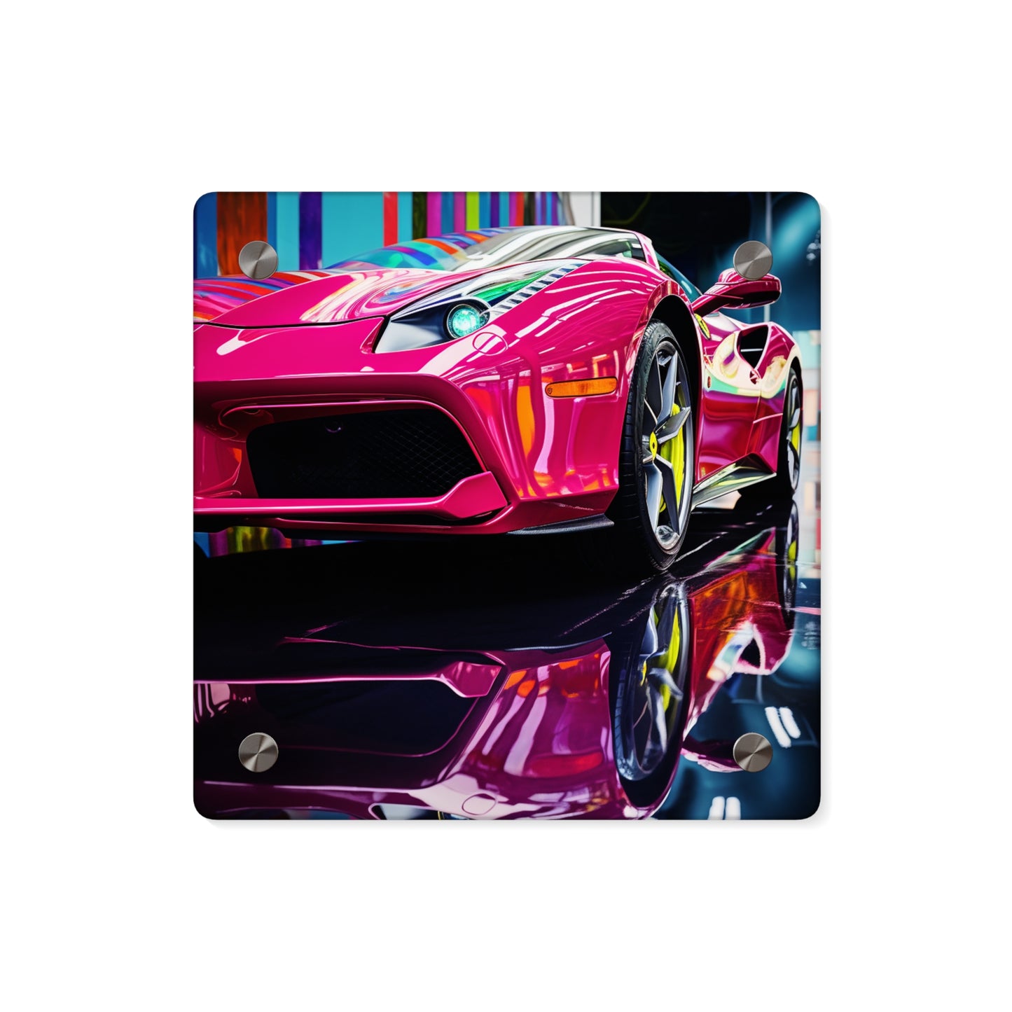 Acrylic Wall Art Panels Ferrari Flair Macro 2