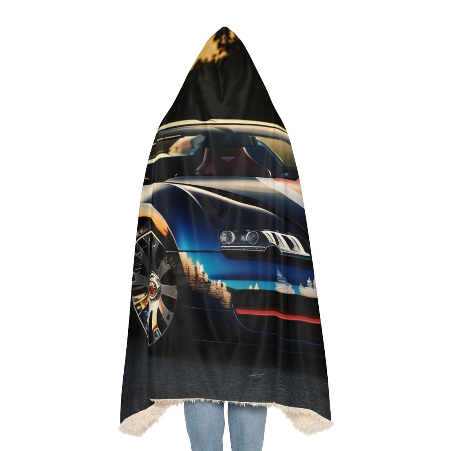 Snuggle Hooded Blanket Bugatti Flag American 3