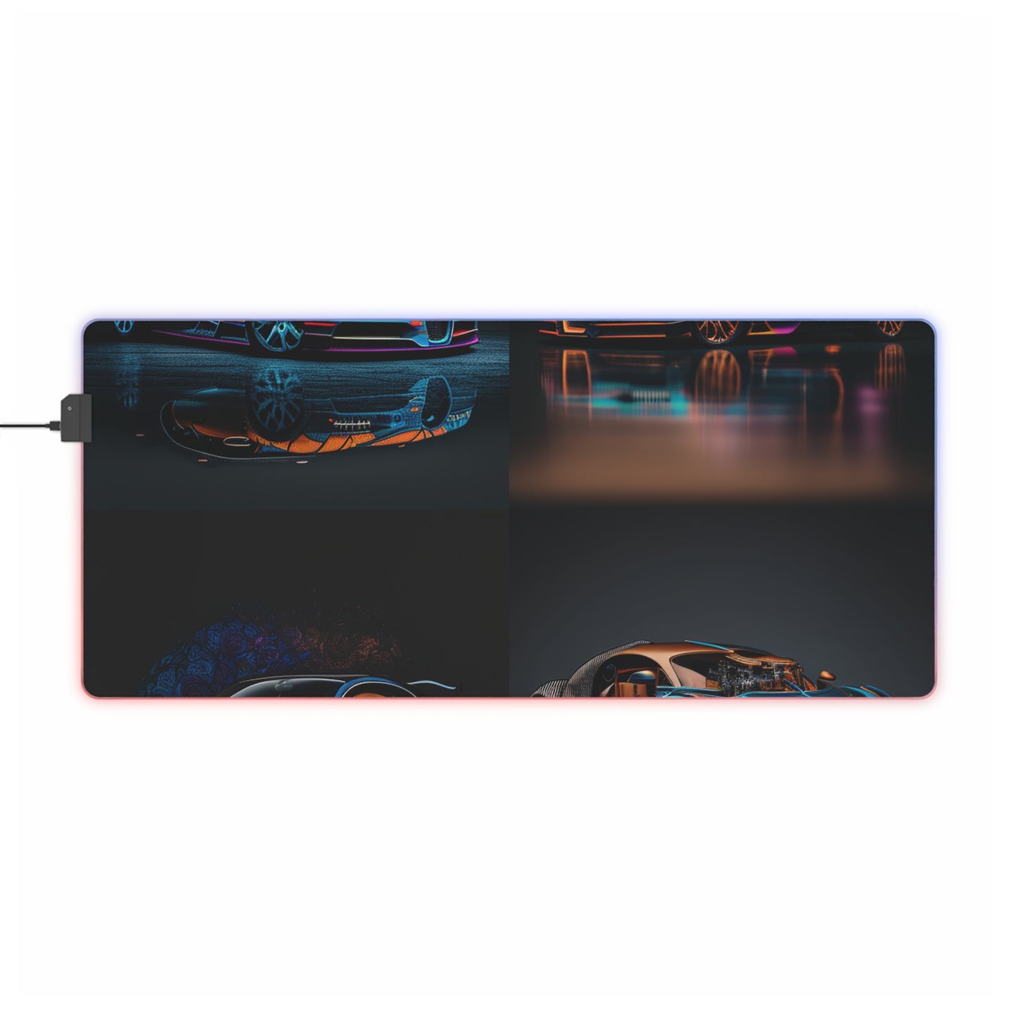 LED Gaming Mouse Pad Bugatti Blue 5