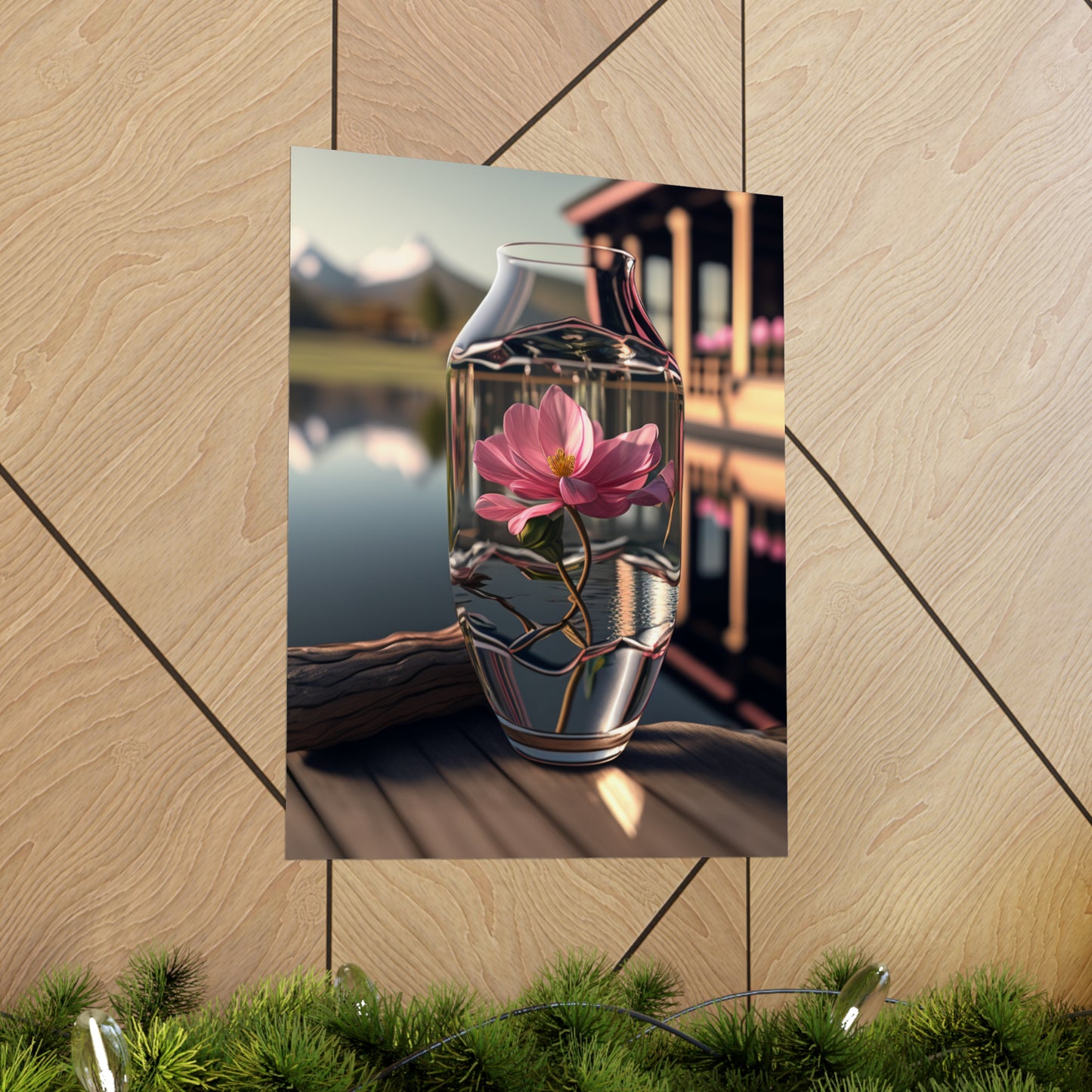 Premium Matte Vertical Posters Pink Magnolia 1