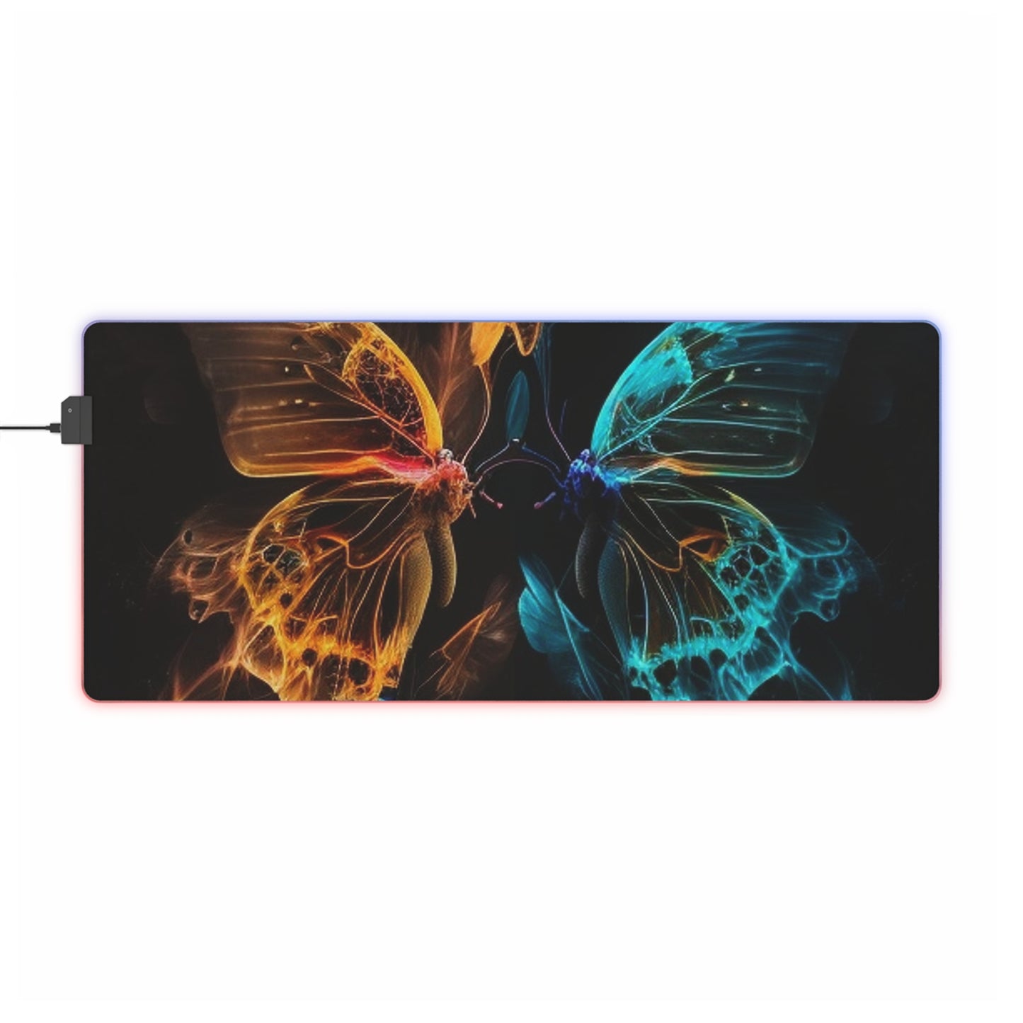 LED Gaming Mouse Pad Kiss Neon Butterfly 2